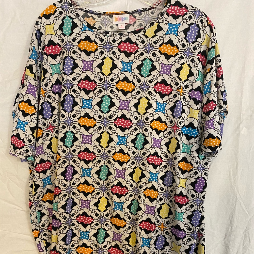 LuLaRoe Disney Minnie Mouse Irma top size Small